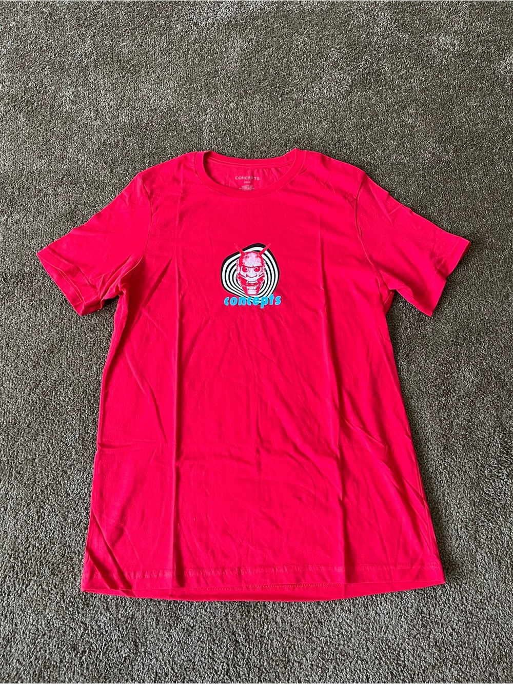 Concepts Red Graphic T-Shirt Skull Logo Tee Men’s Medium NWOT